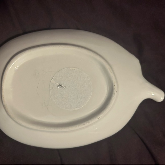 Rare White Pumpkin Ceramic dish - Picture 5 of 7